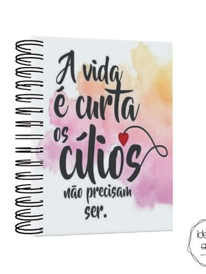 Agenda permanente personalizada design de sobrancelhas