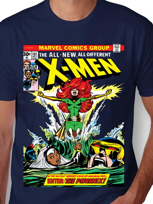 Camiseta x-men, anos 80