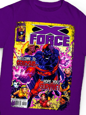 Camiseta x-force vs magneto