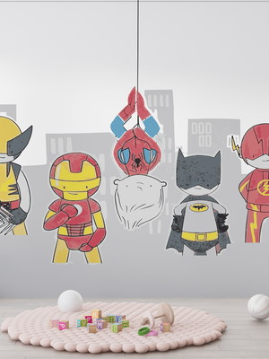 Papel de parede heróis cidade - vingadores