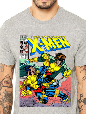 Camiseta x-men, gambit vs wolverine