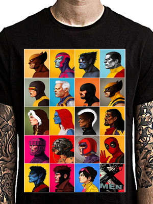Camiseta x-men - perfil