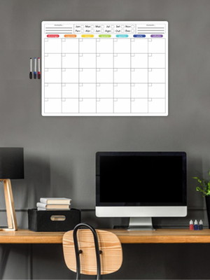Quadro planejamento mensal planner diario tarefas mod04
