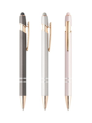 Caneta metal com touch personalizada
