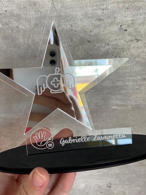 Troféu personalizado
