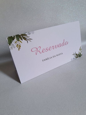 Placa reservado