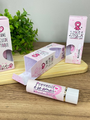 Protetor labial outubro rosa