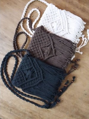 Bolsa boho macramê artesanal