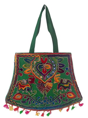 Bolsa indiana bordadas boho a mão
