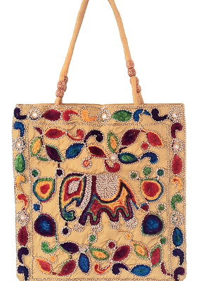 Bolsa indiana bordadas boho a mão