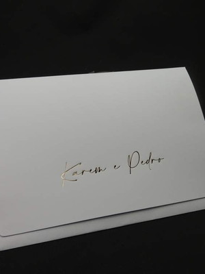 Envelope convite casamento clássico