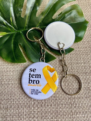 Chaveiro personalizado setembro amarelo
