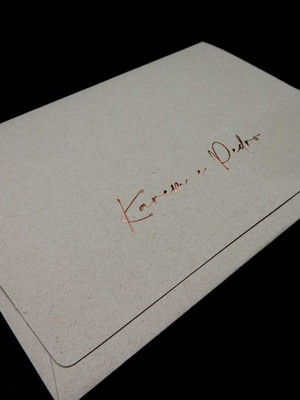 Envelope convite casamento clássico