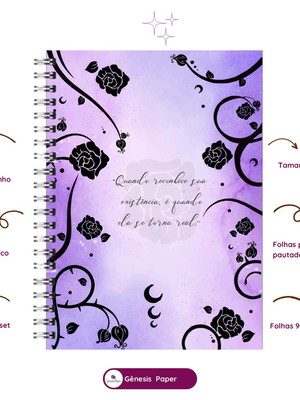 Caderno pontilhado ou pautado acotar a5