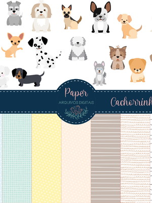 Kit digital - cachorrinhos - 01