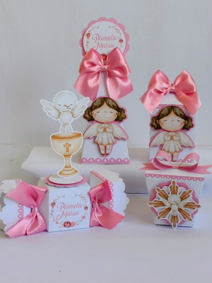 Batizado anjinha rosa