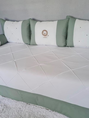 Combo kit berço + kit cama + saia cama
