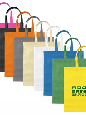 150 sacolas tnt personalizadas com sua logo super resistente