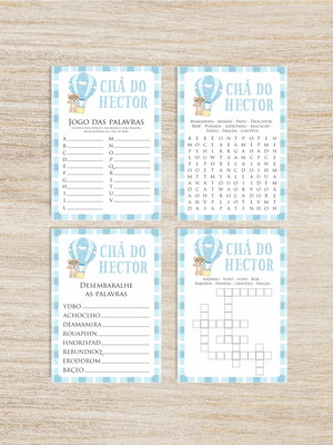 Jogos para chá de bebê - urso baloeiro