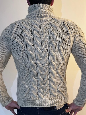 Blusão de lã masculino