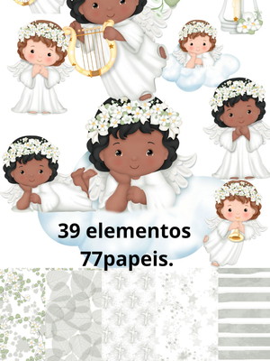 Kit digital batizado branco