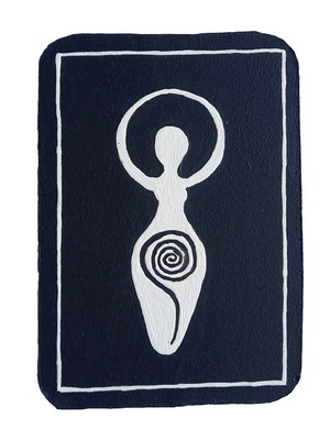 Placa wicca deusa espiral - pequena