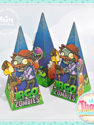 Caixa pirâmide plants vs. zombies