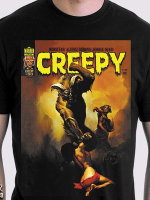 Camiseta creepy magazine hq