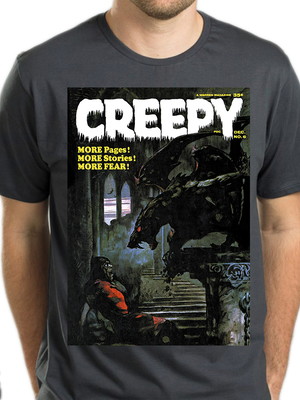 Camiseta creepy gargoyle, hq