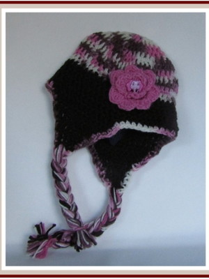 Touca ou gorro de lã - crochê