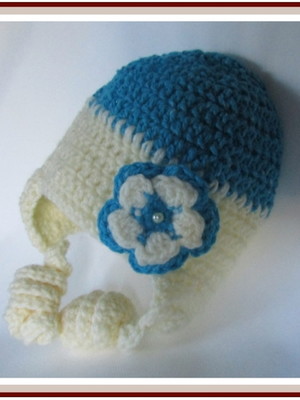 Touca ou gorro de lã - crochê