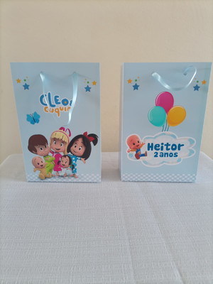 Sacolinha personalizada cléo e cuquin