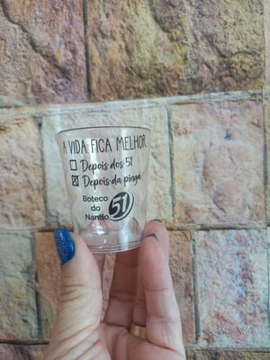 Copo de shot personalizado 70ml qualquer tema