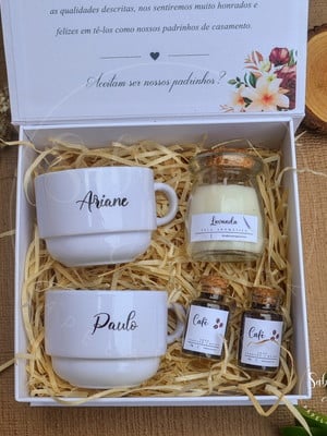 Lembrancinhas para padrinhos de casamento - kit 2