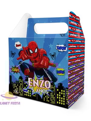 Caixinha surpresa personalizada homem aranha