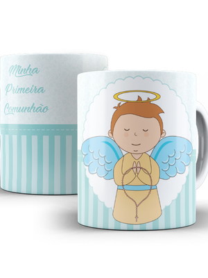 Caneca personalizada primeira eucaristia com nome