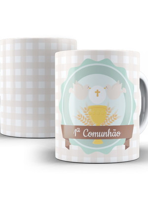Caneca personalizada primeira eucaristia com nome