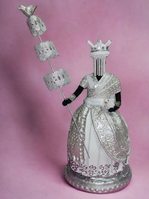 Orixá oxalá em porcelana fria