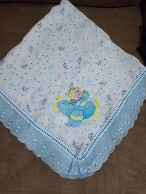 Fralda grande personalizada tema aviador