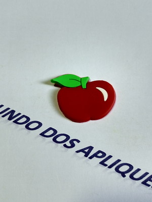 Aplique maçã emborrachado 3,5cm