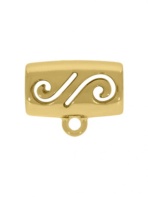 Passador arabesco 16mm dourado (a partir de 06 unid)
