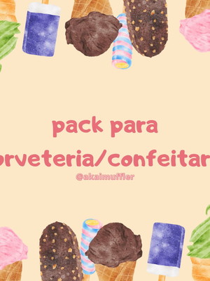 Pack canva (sorveteria/confeiraria)