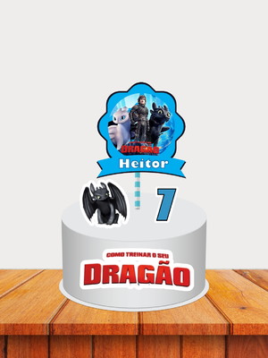 Topo de bolo como treinar seu dragão