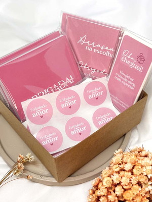 Kit unboxing ecommerce empreendedor personalizado - 4 itens