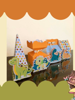 Kit caixas personalizadas - dinossaurobaby- 20 caixas