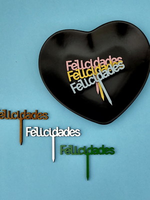 Plaquinha em mdf color felicidades