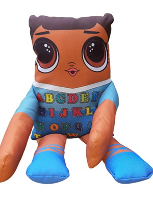 Boneca senhora alfabeto afro grande