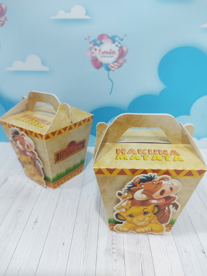Caixa sushi com alça 3d - o rei leão