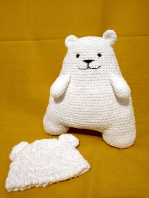 Kit urso com touca ursinho