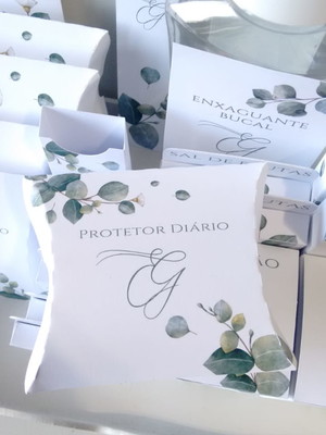 Embalagens kit toalete personalizado impresso